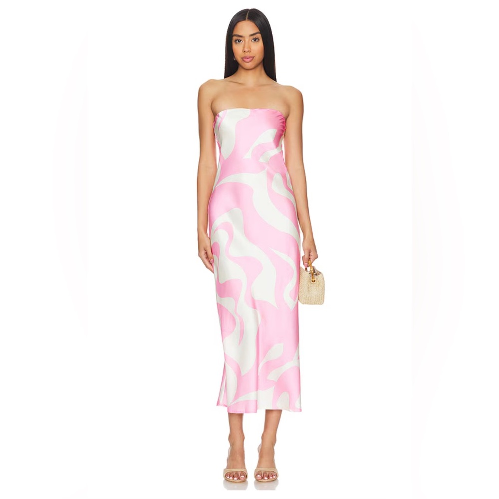 SNDYS Angel Dress in Pink & White